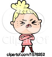 Poster, Art Print Of Cartoon Angry Woman