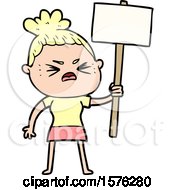 Poster, Art Print Of Cartoon Angry Woman