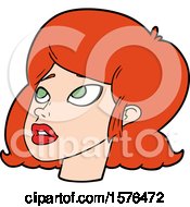 Cartoon Redhead Girl