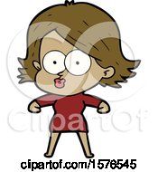 Cartoon Girl Pouting