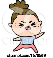 Poster, Art Print Of Cartoon Angry Woman