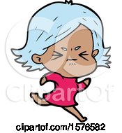 Poster, Art Print Of Cartoon Angry Girl