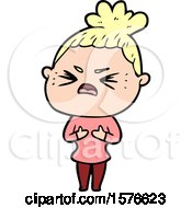 Poster, Art Print Of Cartoon Angry Woman