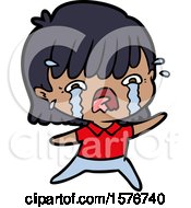 Cartoon Girl Crying