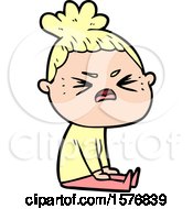 Poster, Art Print Of Cartoon Angry Woman