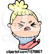 Poster, Art Print Of Cartoon Angry Woman