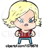 Poster, Art Print Of Cartoon Stressed Woman