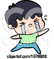 Cartoon Boy Crying