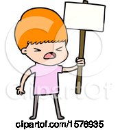 Poster, Art Print Of Cartoon Stressed Man