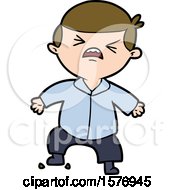 Cartoon Angry Businessman