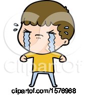 Cartoon Man Crying