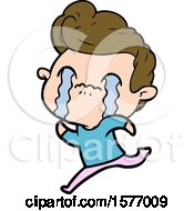 Cartoon Man Crying