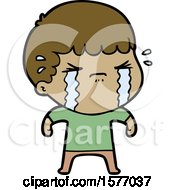 Cartoon Man Crying