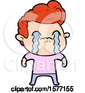 Cartoon Man Crying