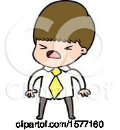 Poster, Art Print Of Cartoon Stressed Man