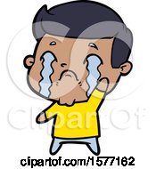 Cartoon Man Crying