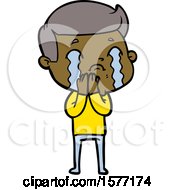 Cartoon Man Crying