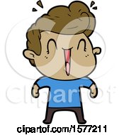 Excited Man Cartoon