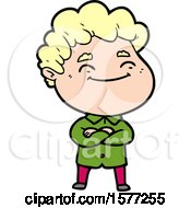 Cartoon Friendly Man