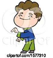 Cartoon Friendly Man