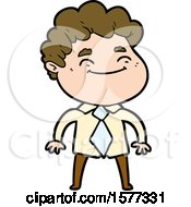 Cartoon Friendly Man