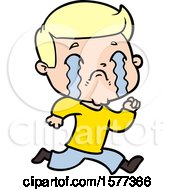 Cartoon Man Crying