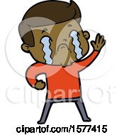 Cartoon Man Crying