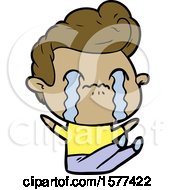 Cartoon Man Crying