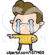 Cartoon Man Crying