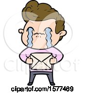 Cartoon Man Crying