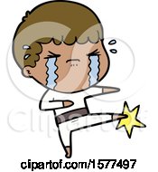 Cartoon Man Crying