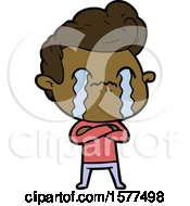 Cartoon Man Crying