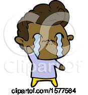 Cartoon Man Crying