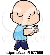 Cartoon Bald Man