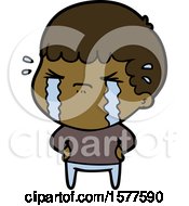 Cartoon Man Crying