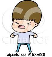 Poster, Art Print Of Cartoon Stressed Man