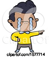 Cartoon Man Crying