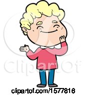 Cartoon Friendly Man