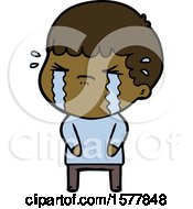 Cartoon Man Crying