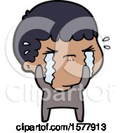 Cartoon Man Crying