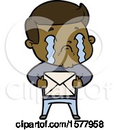 Cartoon Man Crying