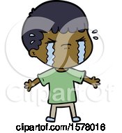 Cartoon Man Crying