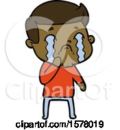 Cartoon Man Crying