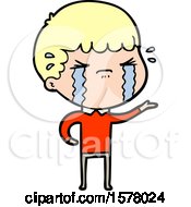 Cartoon Man Crying