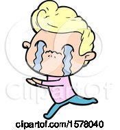 Cartoon Man Crying