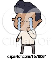 Cartoon Man Crying