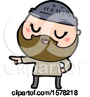 Cute Cartoon Man With Beard
