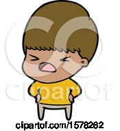 Poster, Art Print Of Cartoon Stressed Man