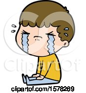 Cartoon Man Crying