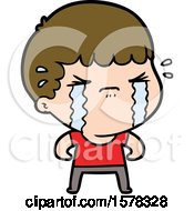 Poster, Art Print Of Cartoon Man Crying